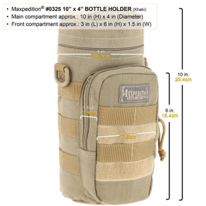 Подсумок MAXPEDITION Bottle Holder, 2L, Khaki, 0325K Подсумок MAXPEDITION Bottle Holder, 2L, Khaki, 0325K