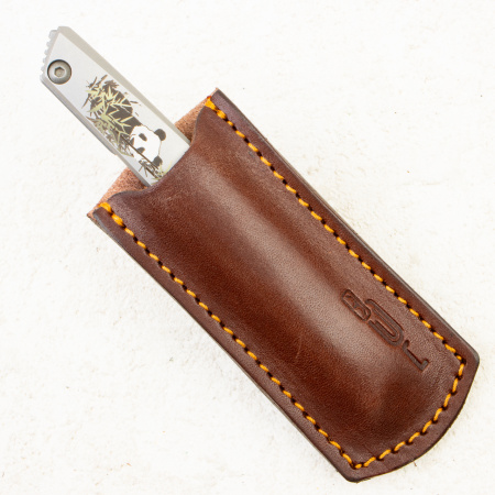 Чехол Кожаный N.C. Custom для Складного Ножа, Коричневый, NCC075