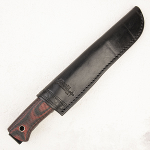 Нож Южный Крест Бер Эксперт, Elmax, Микарта красно-черная, насечка - купить в интернет-магазине Blademan