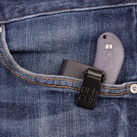 Нож WKL Verus, ELMAX, Micarta Blue, Kydex Ulti Clip - купить в интернет-магазине Blademan