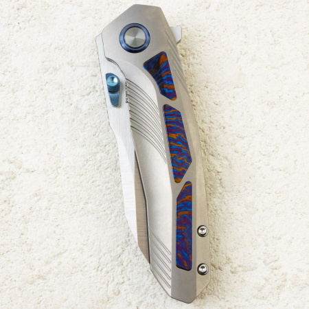 Нож Remette Kestrel, Satin, S35VN, Titanium Gray/Timascus Handle, RTPO-D Нож Remette Kestrel, Satin, S35VN, Titanium Gray/Timascus Handle, RTPO-D