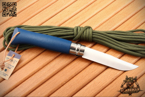 Opinel №8 Trekking, Нержавеющая сталь, Синий - складной туристические ножи из стали