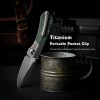 Нож Remette Meteor, M390, Titanium/Carbon Green Handle, RTPT-C