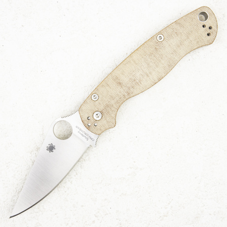 Нож Spyderco Paramilitary 2, CPM Cru-Wear, Micarta Brown