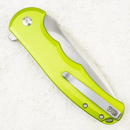 Нож CIVIVI Praxis Button Lock, Nitro-V, Green Aluminum Handle, C18026E-3