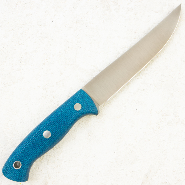 Нож Южный Крест Meat Master, Elmax, Micarta Кобальт, Насечка, 241