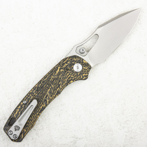 Нож QSP Hornbill, S35VN, Golden Carbon Fiber - складной туристические ножи из стали Нож QSP Hornbill, S35VN, Golden Carbon Fiber - складной туристические ножи из стали