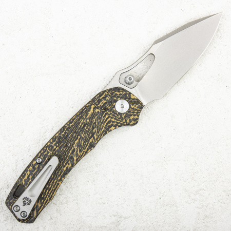 Нож QSP Hornbill, S35VN, Golden Carbon Fiber Нож QSP Hornbill, S35VN, Golden Carbon Fiber - купить в интернет-магазине Blademan