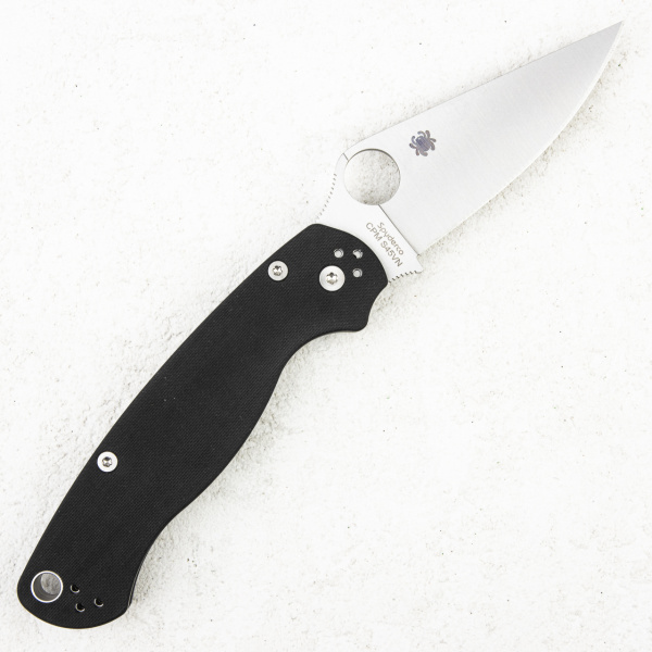 Нож Spyderco Paramilitary 2 LEFT HAND (Для левшей), CPM S45VN, G10 Black, C81GPLE2