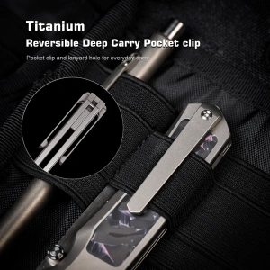 Нож Remette Aurora, M390, Titanium/Carbon Black/Pink Handle, AURA-P