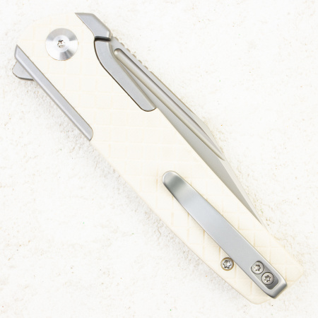 CIVIVI Cachet Flipper, 14C28N, White G10 / Steel, C20041B-2