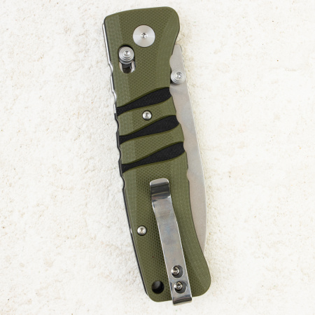 Нож QSP Ripley, Stonewashed 14C28N, G10 Olive/Black, QS160-C1