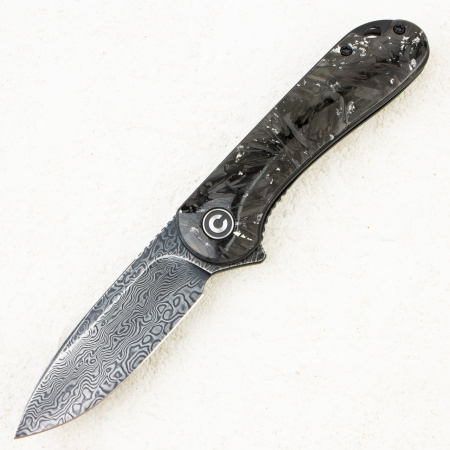 Нож CIVIVI Elementum, Damascus, Shredded Carbon Fiber Black / Silver, C907C-DS2 