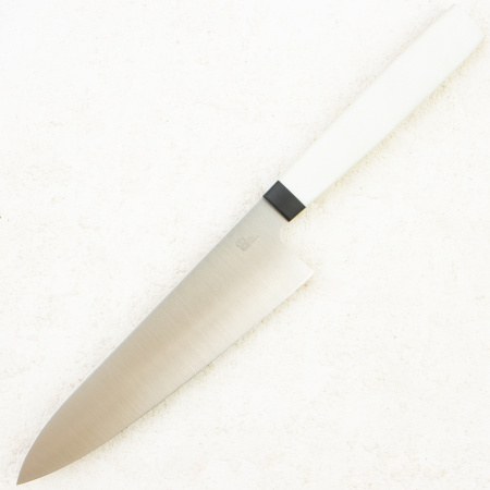 Нож мини шеф OWL CH160 F, N690 Cryo, G10 White