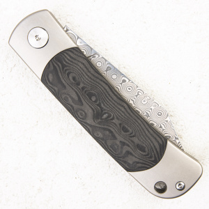 Нож QSP Falcon, Damascus, Titanium/Carbon - складной туристические ножи из стали Нож QSP Falcon, Damascus, Titanium/Carbon - складной туристические ножи из стали