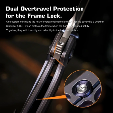 Нож Remette TwoFace, M390, Titanium Purple Handle, DSTF-B