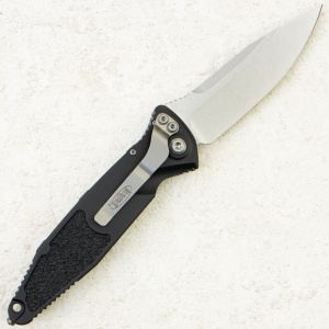 Нож Microtech Socom Elite Auto, Stonewash, M390, Aluminum Black, 160A-10