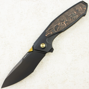 Нож Remette Kingfisher, M390, Titanium/Carbon Copper Handle, RTKF5