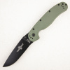 Нож Ontario Rat 1, AUS-8, Black, Olive Nylon, 8846OD