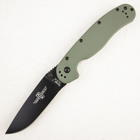 Нож Ontario Rat 1, AUS-8 Black, Olive