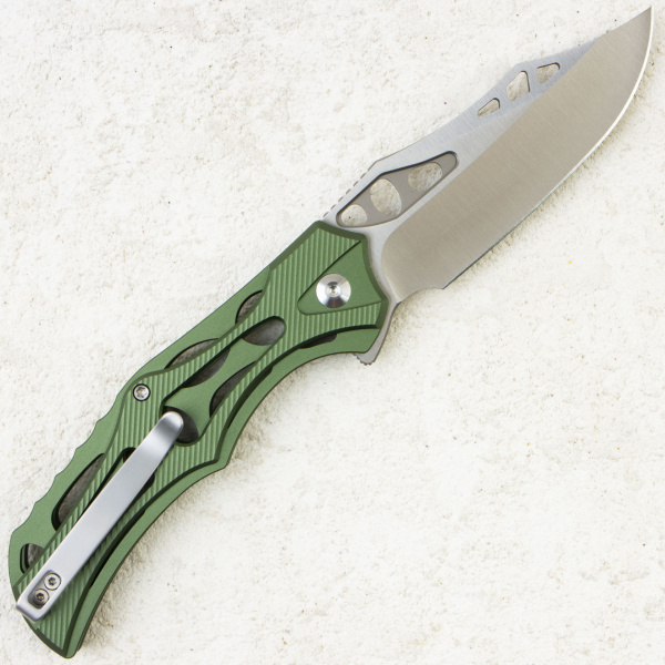 Нож CIVIVI Biophase, Satin, Nitro-V, Aluminum Green Handle, C23083-1