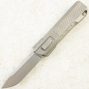 Нож Remette Sharp Leopard, M390, Titanium Gray Handle with Carbon Black/Yellow, ZL301A