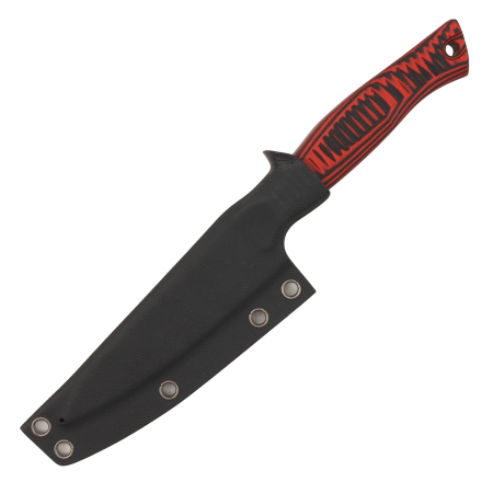 Нож овощной OWL S100 F, N690 Cryo, G10 Black/Red, Kydex