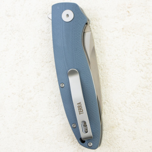 Нож Petrified Fish Terra, Satin, D2, G10 Blue Handle, PFB01BS Нож Petrified Fish Terra, Satin, D2, G10 Blue Handle, PFB01BS