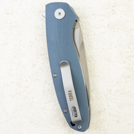 Нож Petrified Fish Terra, Satin, D2, G10 Blue Handle, PFB01BS Нож Petrified Fish Terra, Satin, D2, G10 Blue Handle, PFB01BS