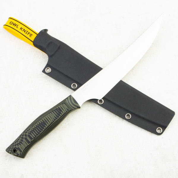 Нож OWL FS190 F Филейный, N690 Cryo, G10 Black/Olive, Kydex