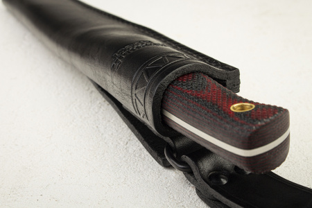 Нож Южный Крест Рыбацкий М, N690, Микарта красно-черная - купить в интернет-магазине Blademan