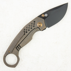 Нож WE Knife Envisage, CPM 20CV, Titanium Bronze - складной туристические ножи из стали Нож WE Knife Envisage, CPM 20CV, Titanium Bronze - складной туристические ножи из стали