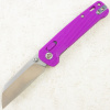 Нож QSP Penguin V2 Glyde Lock, Stonewash-Satin, 14C28N, FRN Purple Handle, QS130GL-E1