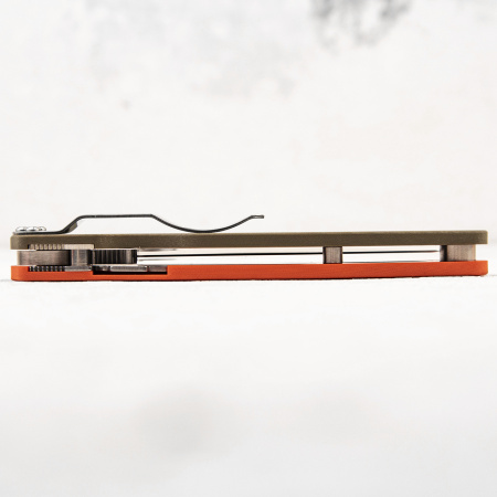 Нож Spyderco Paramilitary 2, CPM-REX 45, G10 Orange/OD Green, Exclusive, C81GPOROD2