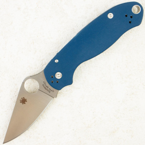 Нож Spyderco Paramilitary 3, CPM SPY27, G10 Blue, C223GPCBL Нож Spyderco Paramilitary 3, CPM SPY27, G10 Blue, C223GPCBL