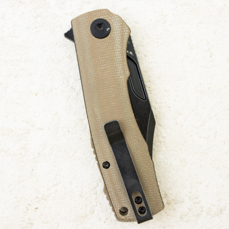 Нож Petrified Fish Victor, К110, Black Stonewashed, Micarta Khaki Handle, PFP03KMDW Нож Petrified Fish Victor, К110, Black Stonewashed, Micarta Khaki Handle, PFP03KMDW