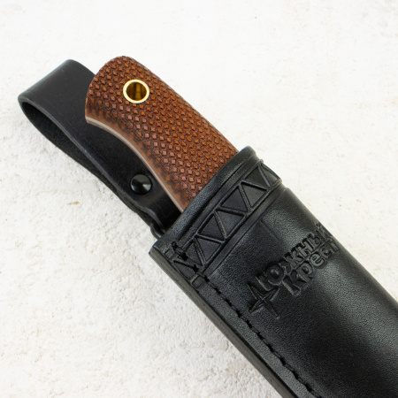 Нож Южный Крест Рыбацкий М, Elmax, Micarta Coyote, Насечка