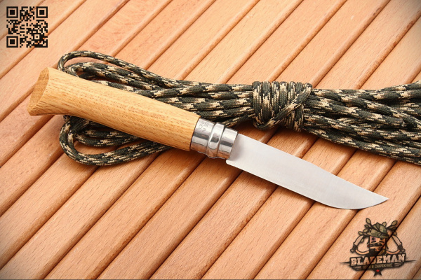 Нож Opinel №8 Animalia, Нержавеющая сталь, Дуб, Гравировка олени - складной туристические ножи из стали