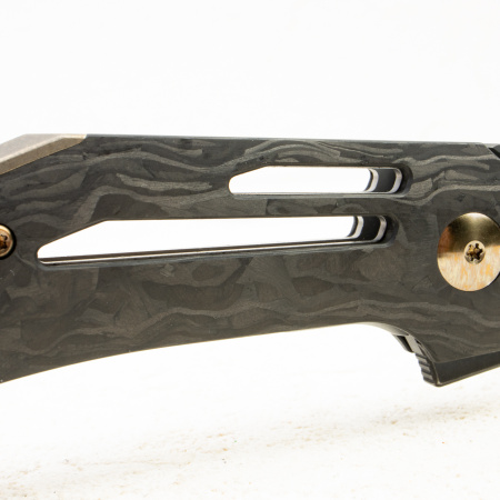 WE Knife Speedliner, CPM 20CV, Shredded Carbon Fiber / Titanium Handle