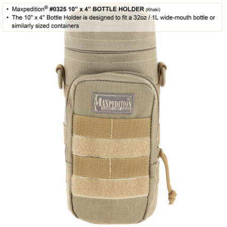Подсумок MAXPEDITION Bottle Holder, 2L, Khaki, 0325K Подсумок MAXPEDITION Bottle Holder, 2L, Khaki, 0325K