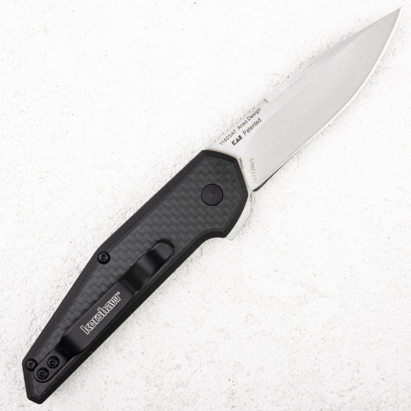 Нож Kershaw Fraxion, 8Cr13MoV, Satin, G10/Carbon Black, 1160SAT