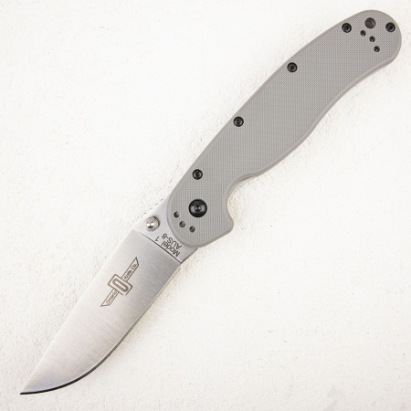 Нож Ontario Rat 1, AUS-8, Satin, Gray Nylon, 8848GY