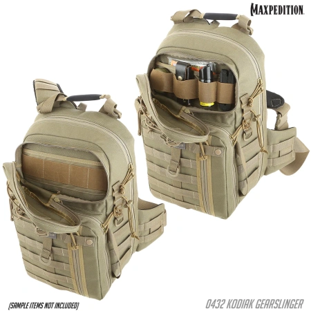 Тактический рюкзак MAXPEDITION Kodiak Gearslinger 22,6L, Khaki, 0432K