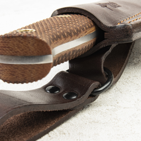 Нож Южный Крест ЯГД, N690, Конвекс, Микарта Койот, Насечка - купить в интернет-магазине Blademan