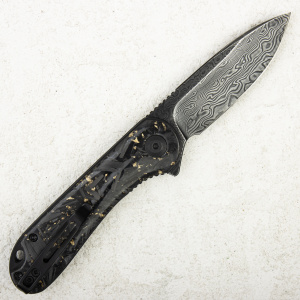 Нож CIVIVI Elementum, Damascus, Shredded Carbon Fiber Black/Gold - складной туристические ножи из стали Нож CIVIVI Elementum, Damascus, Shredded Carbon Fiber Black/Gold - складной туристические ножи из стали