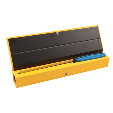 Нож Накири OWL NA160 F, N690 Cryo, G10 Blue Handle
