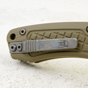 Нож Microtech Amphibian RAM-LOK, Apocalyptic, M390, G10 Frag OD Green, 137RL-10 Нож Microtech Amphibian RAM-LOK, Apocalyptic, M390, G10 Frag OD Green, 137RL-10