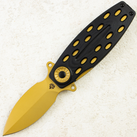 Нож QSP Beetle, Bronze14C28N, G10 Black, QS162-C