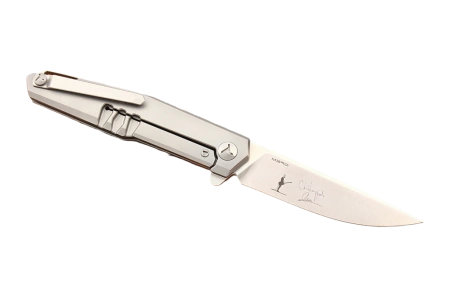 Нож Mr.Blade Lance «Ленинград» — обратная сторона раскрытого ножа