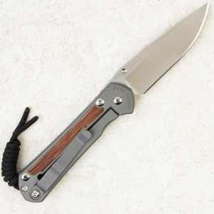 Нож Chris Reeve Small Sebenza 31 Inlay, Glass Blasted CPM MagnaCut, Titanium/Natural Canvas Micarta Handle, S31-1660 Нож Chris Reeve Small Sebenza 31 Inlay, Glass Blasted CPM MagnaCut, Titanium/Natural Canvas Micarta Handle, S31-1660